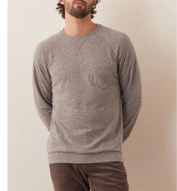 Double Knit Raglan Heather Grey Mocktwist