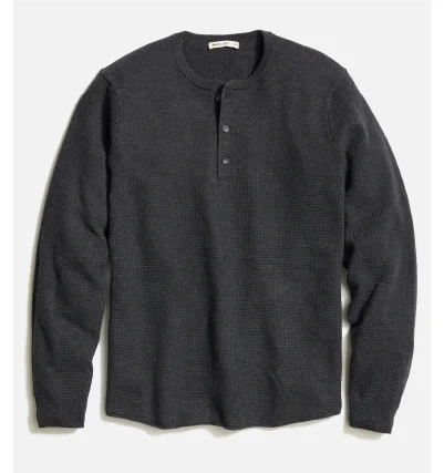 Sweater Henley Black Oyster