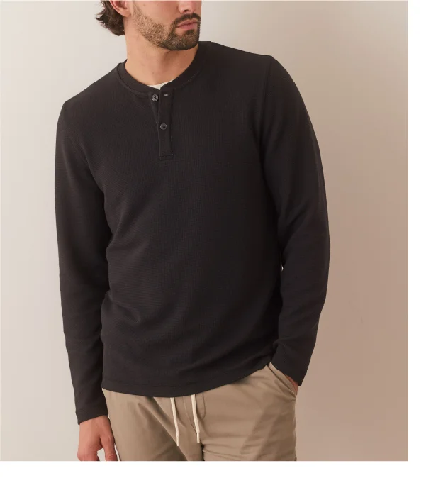 Sport Waffle Henley Moonless Night
