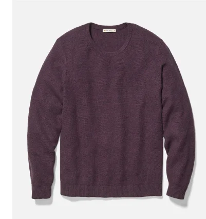 Merino Blend Sweater Tee Sangria