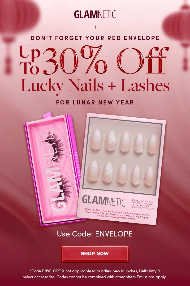 Get up to 30% off Lucky Nails + Lashes