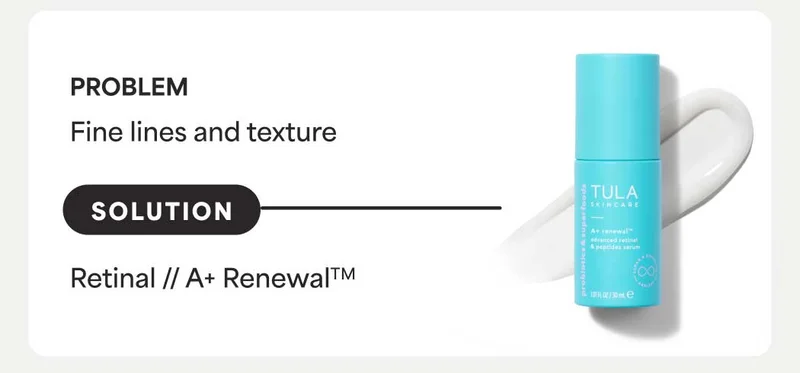 PROBLEM: Fine lines and texture. SOLUTION: Retinal // A+ Renewal