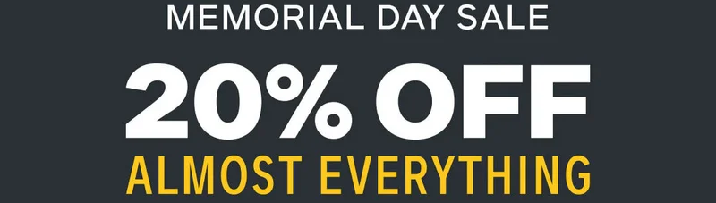 Ooni 's Memorial Day Sale - get 20% off almost everything