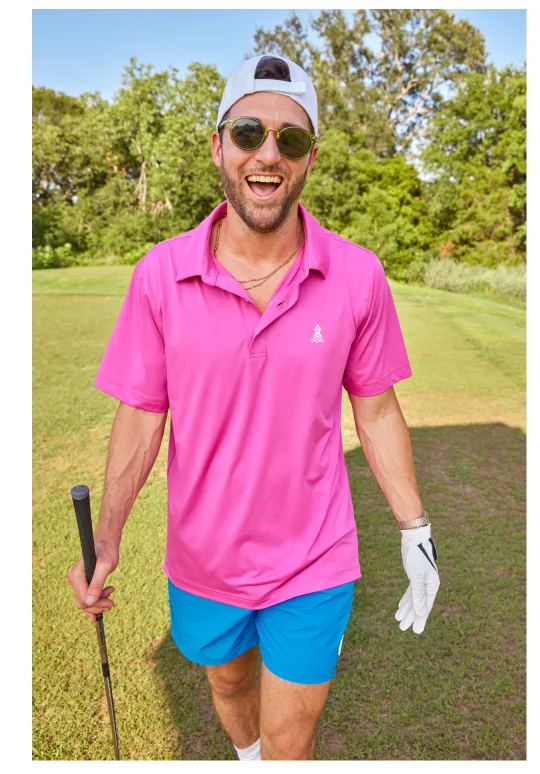 Performance Polo: The Pinky's Up