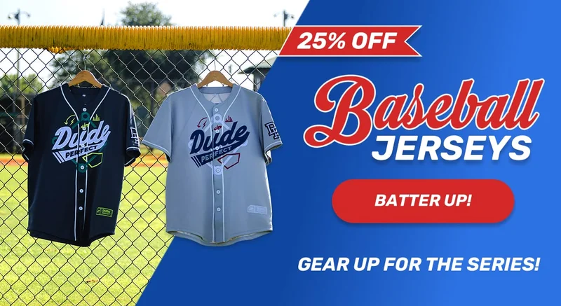 25% OFF Baseball Jerseys!