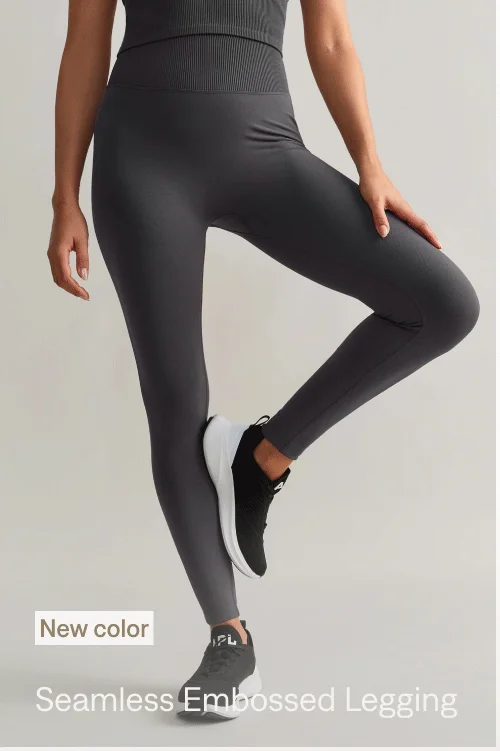 Seamless Embossed Legging