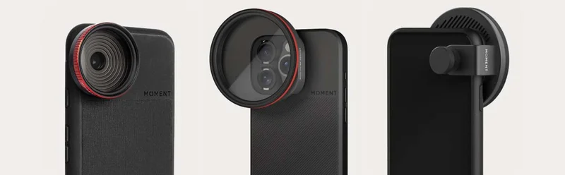 Image of the different variations of Moment filter mounts