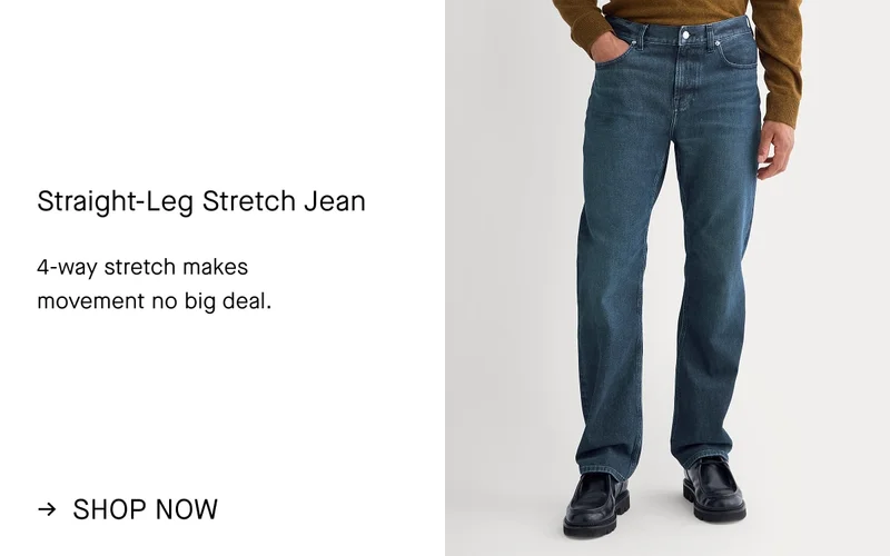 Image | Straight-Leg Stretch Jean | 4-way stretch makes  movement no big deal. | Shop Now