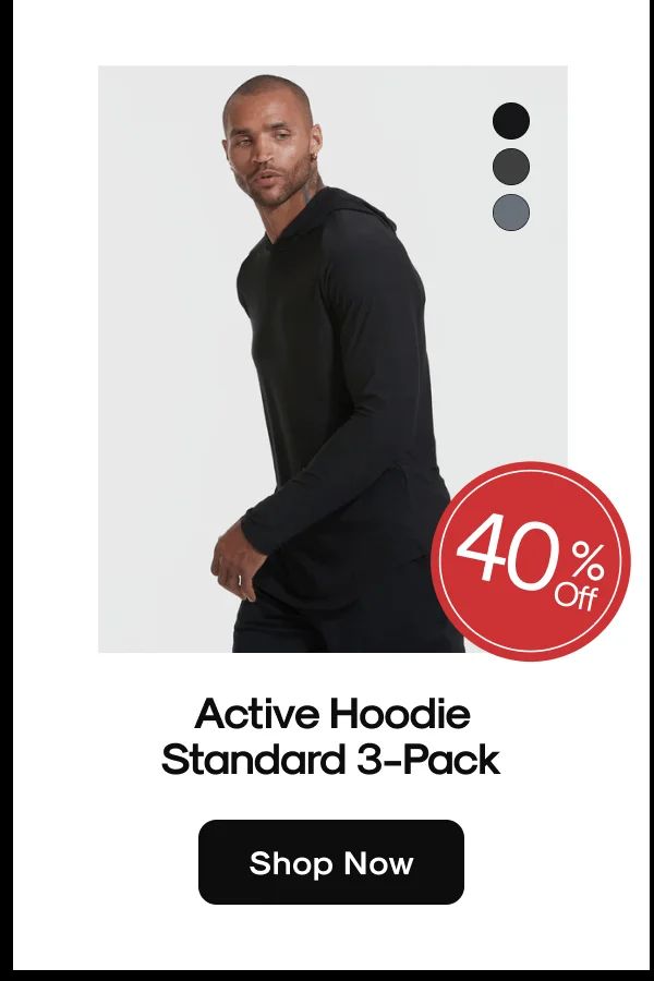 Active Hoodie 3 Pack