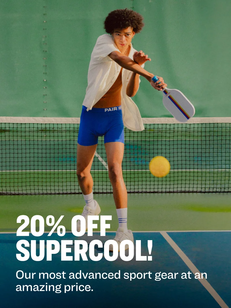 20% Off SuperCool!&nbsp; Our most advanced sport gear at an amazing price.