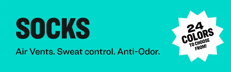 Socks&nbsp; Air Vents. Sweat control. Anti-Odor.