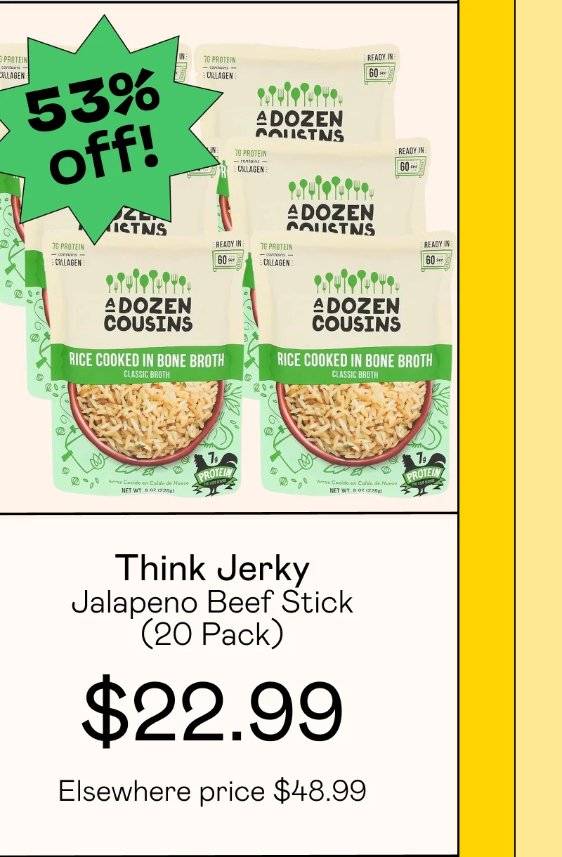 RTE Rice Cooked in Bone Broth Classic (6 Pack)