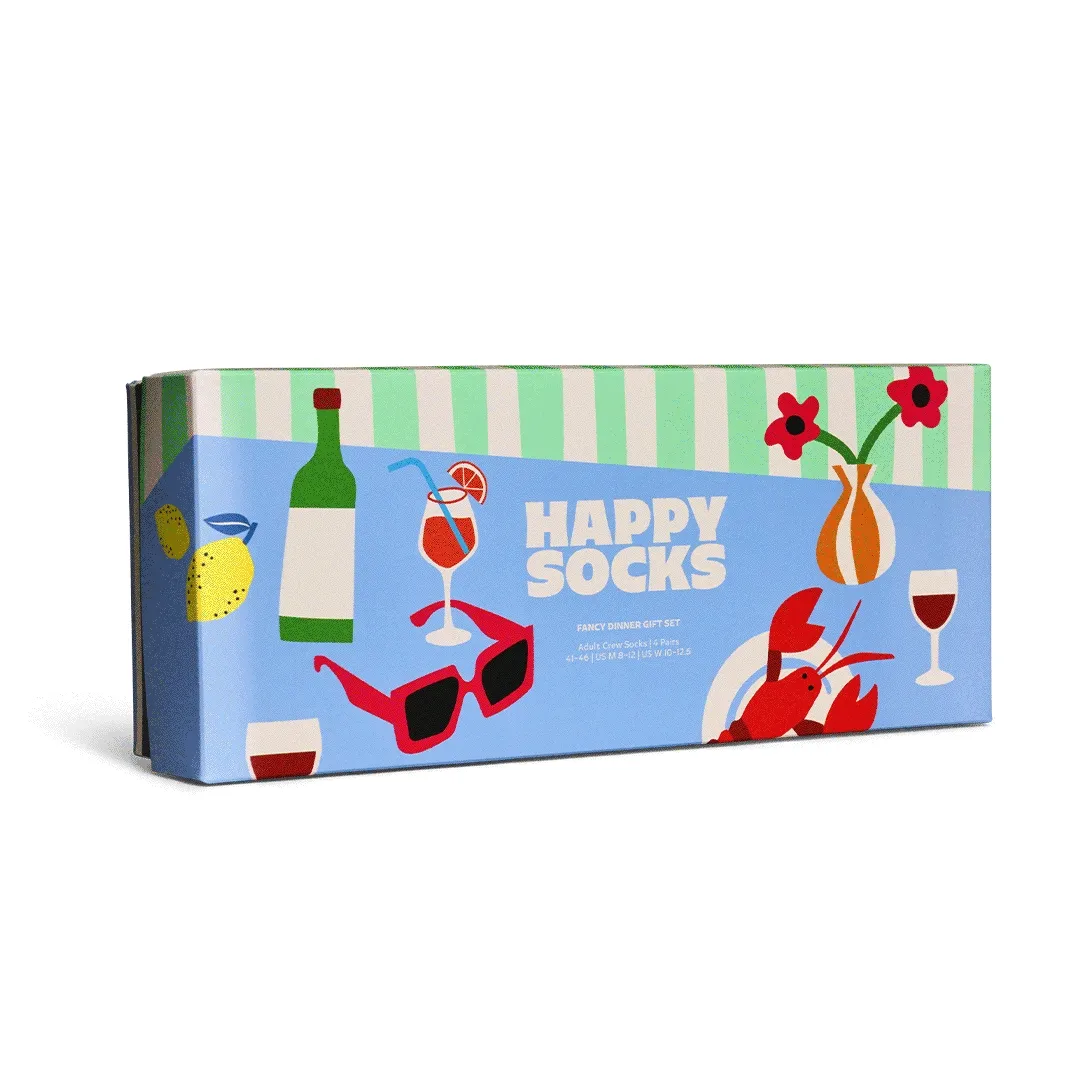 4-Pack Fancy Dinner Socks Gift Set