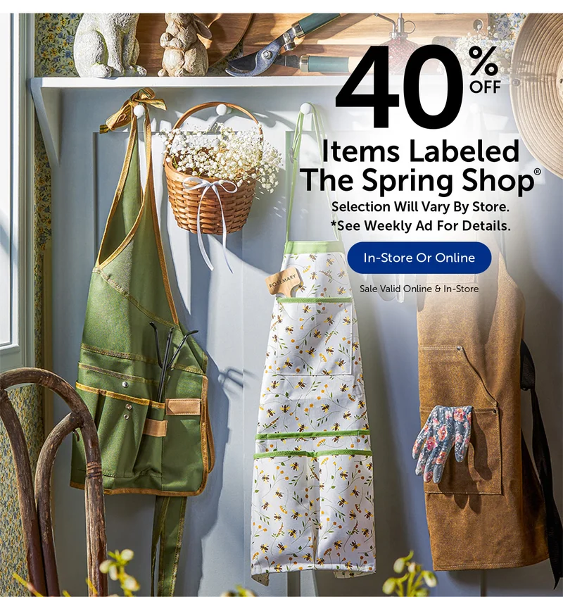 40% Off Items Labeled The Spring Shop®