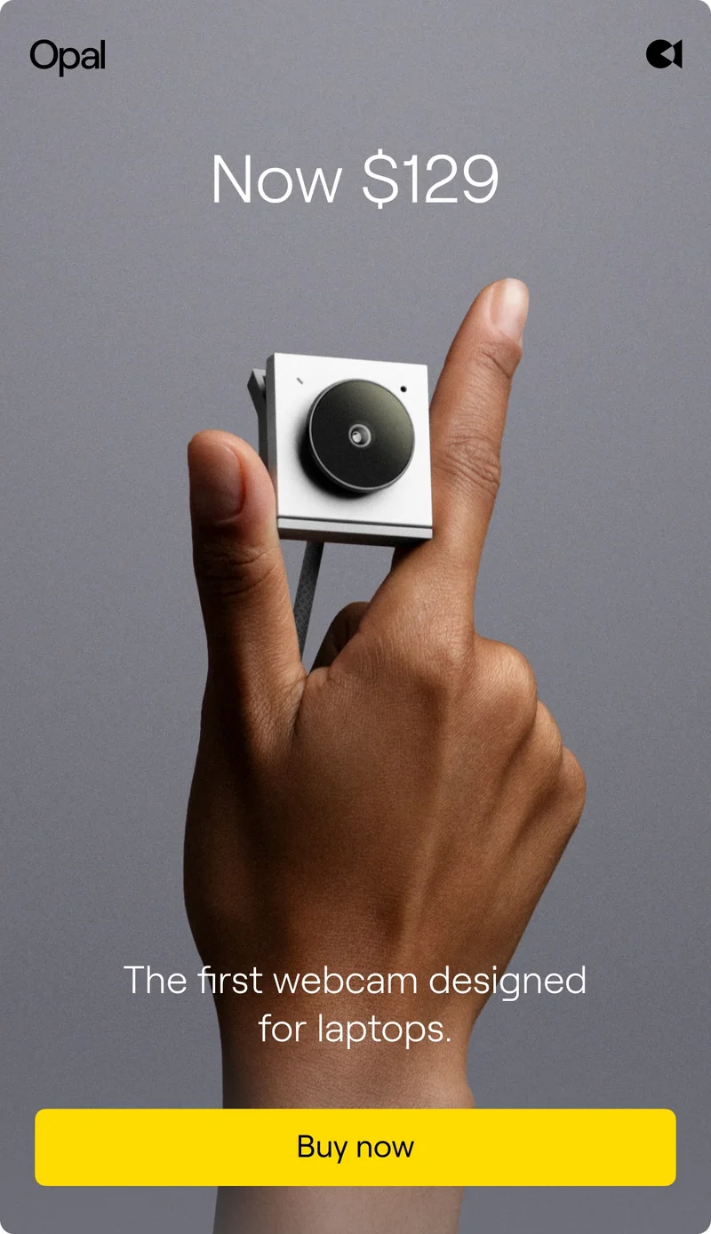 The first webcam designed for laptops