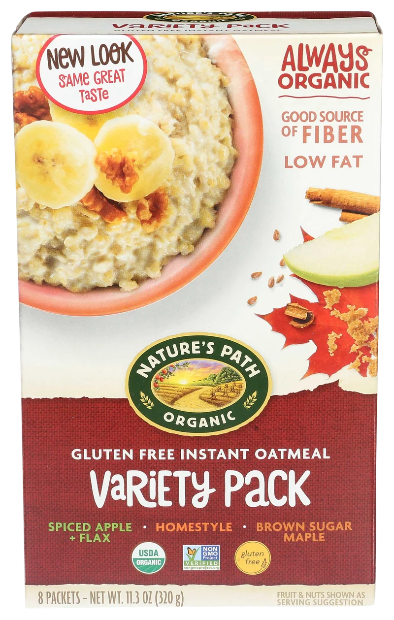 Image of Nature's Path Organic Variety Pack Hot Oatmeal Cereal