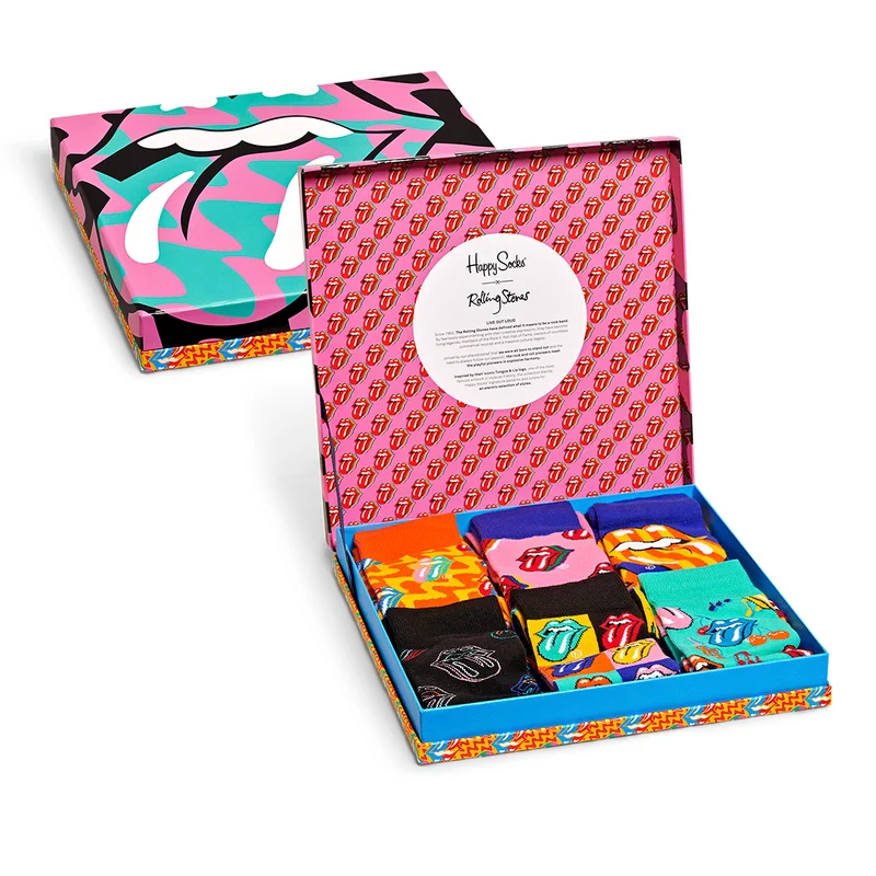 6-Pack Rolling Stones Socks Gift Set