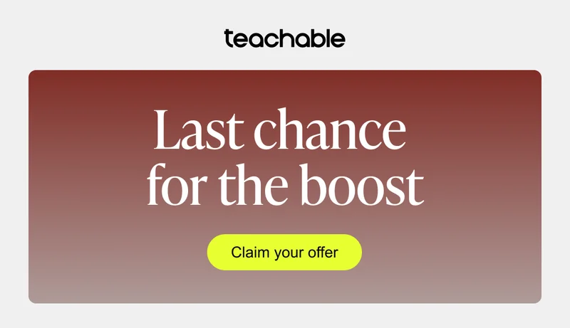 last chance for the boost