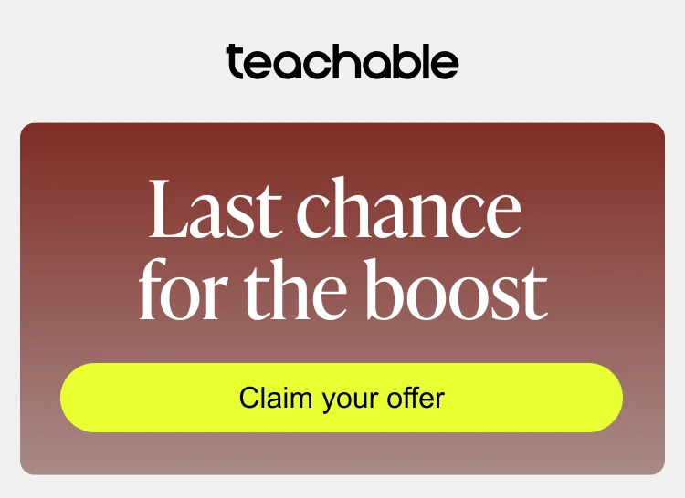 last chance for the boost