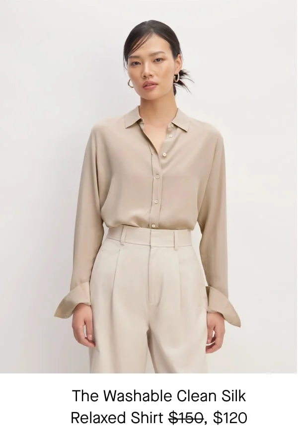 [image]The Washable Clean Silk Relaxed Shirt