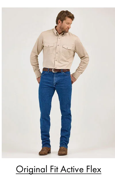 Wrangler® Cowboy Cut® Original Fit Active Flex Jeans