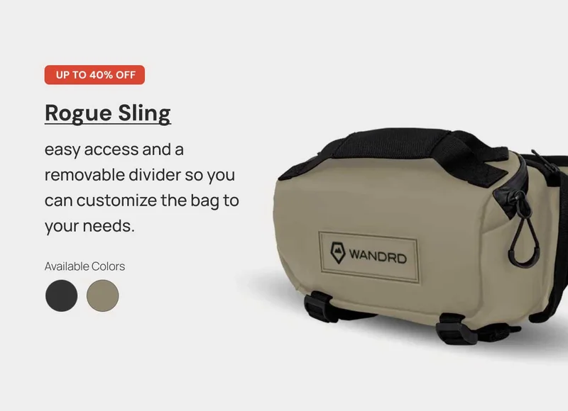 Up to 40% OFF Rogue Sling easy access and a removable divider so you can customize the bag to your needs.