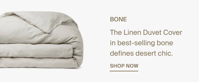 Shop the Linen Duvet Cover in Bone