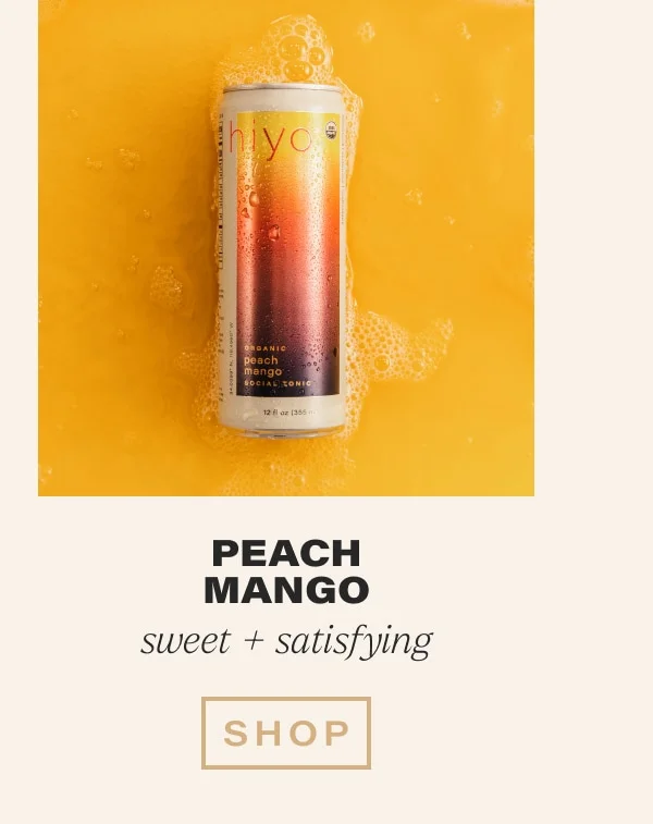 peach mango. sweet + satisfying. shop