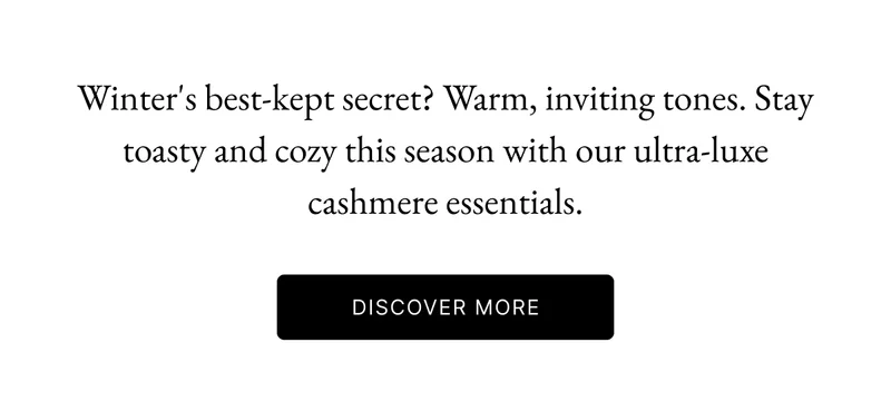 Winter's best-kept secret? Warm, inviting tones.