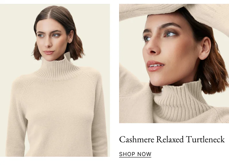 Emma Cashmere Relaxed Turtleneck Sweater