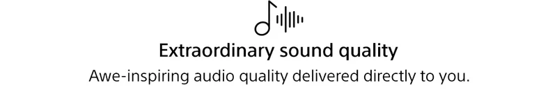 Extraordinary sound quality | Awe-inspiring audio quality delivered directly to you.