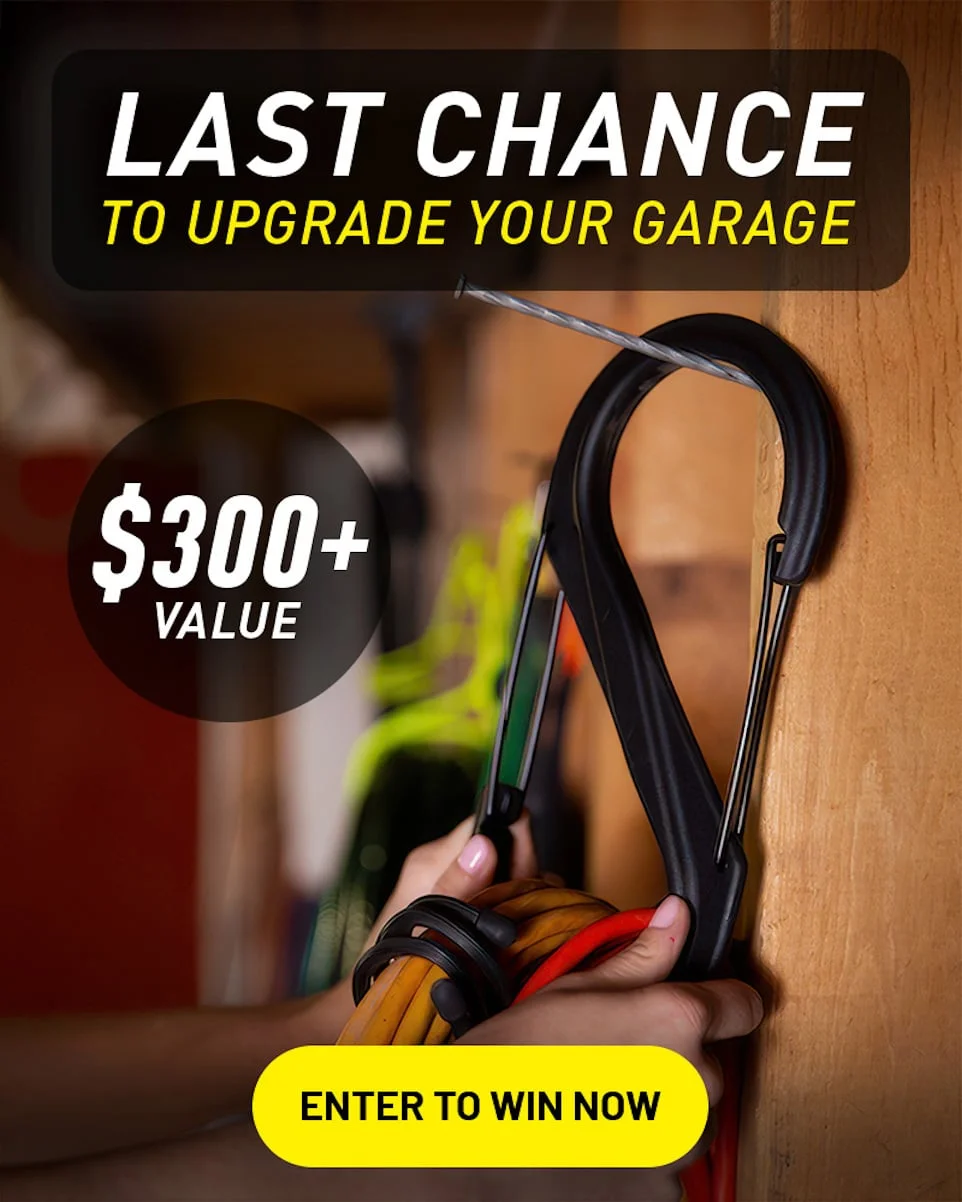 Last chance to enter $300 Garage Organization Giveaway | $300+ VALUE | ENTER TO WIN NOW