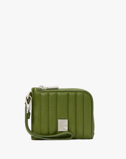 Deco Quilted Card Case Wristlet