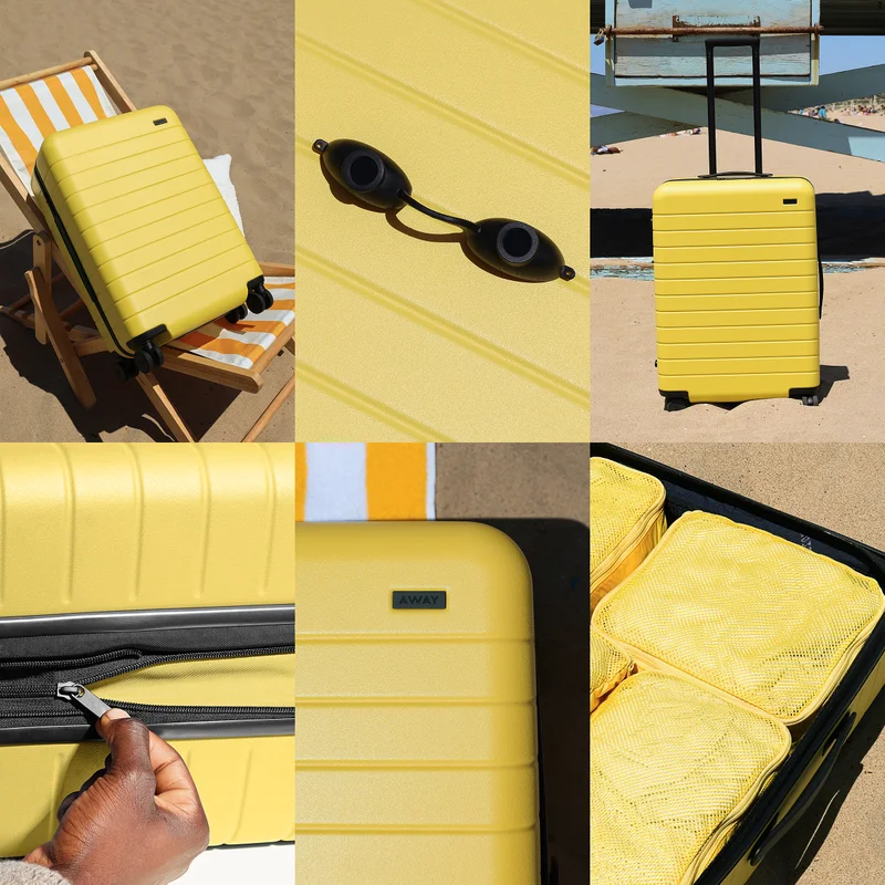 Shop it now in all five sizes of our Classic and Flex suitcases—plus matching Packing Cubes.