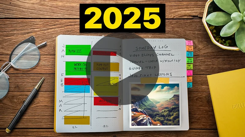 Thumbnail for 2025 Notebook set up