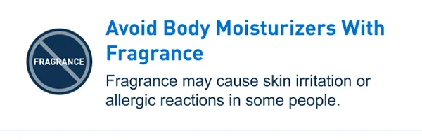 Avoid Body Moisturizers With Fragrance
