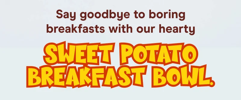 Say goodbye to boring breakfasts with our hearty Sweet Potato Breakfast Bowl.