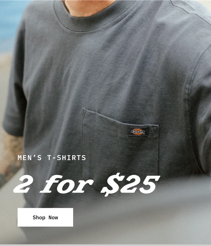MEN'S T-SHIRTS: 2 for $25. Shop Now.