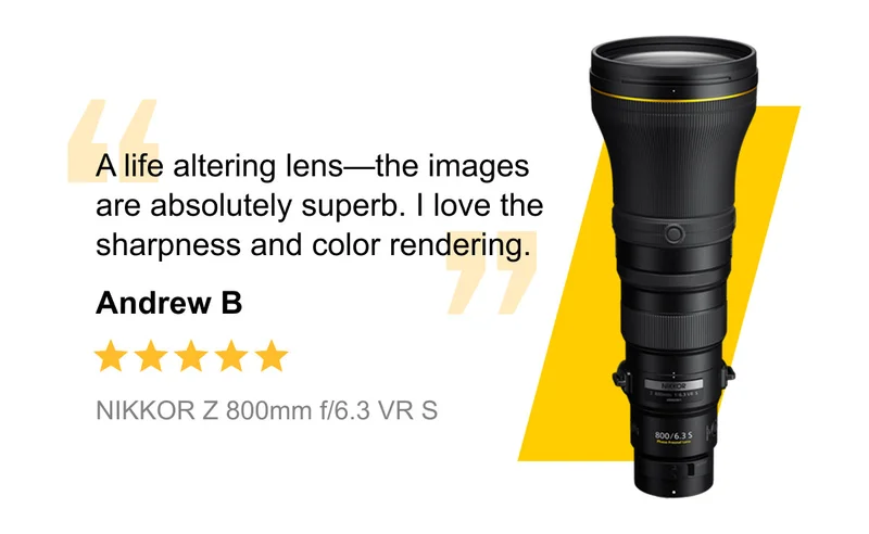 5 Stars | NIKKOR Z 800mm f/6.3 VR S