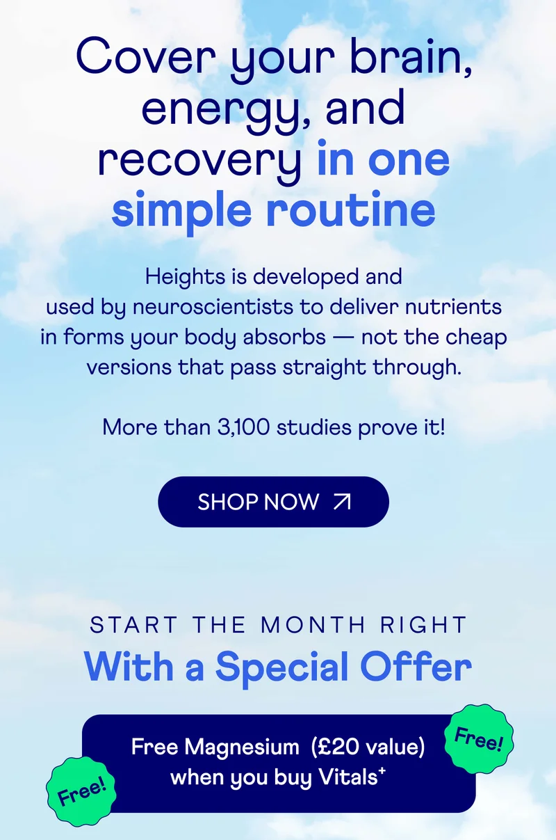 Cover your brain, energy, and recovery in one simple routine