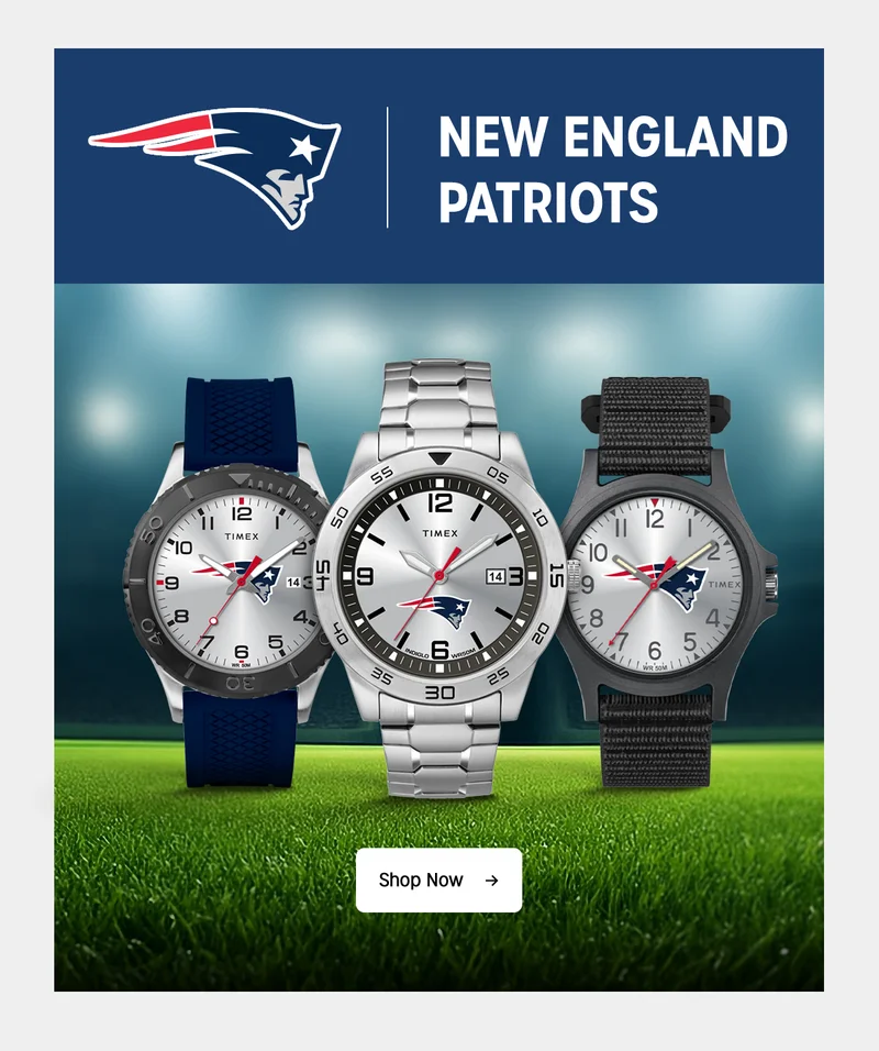 Shop Now (New England Patriots) - Timex