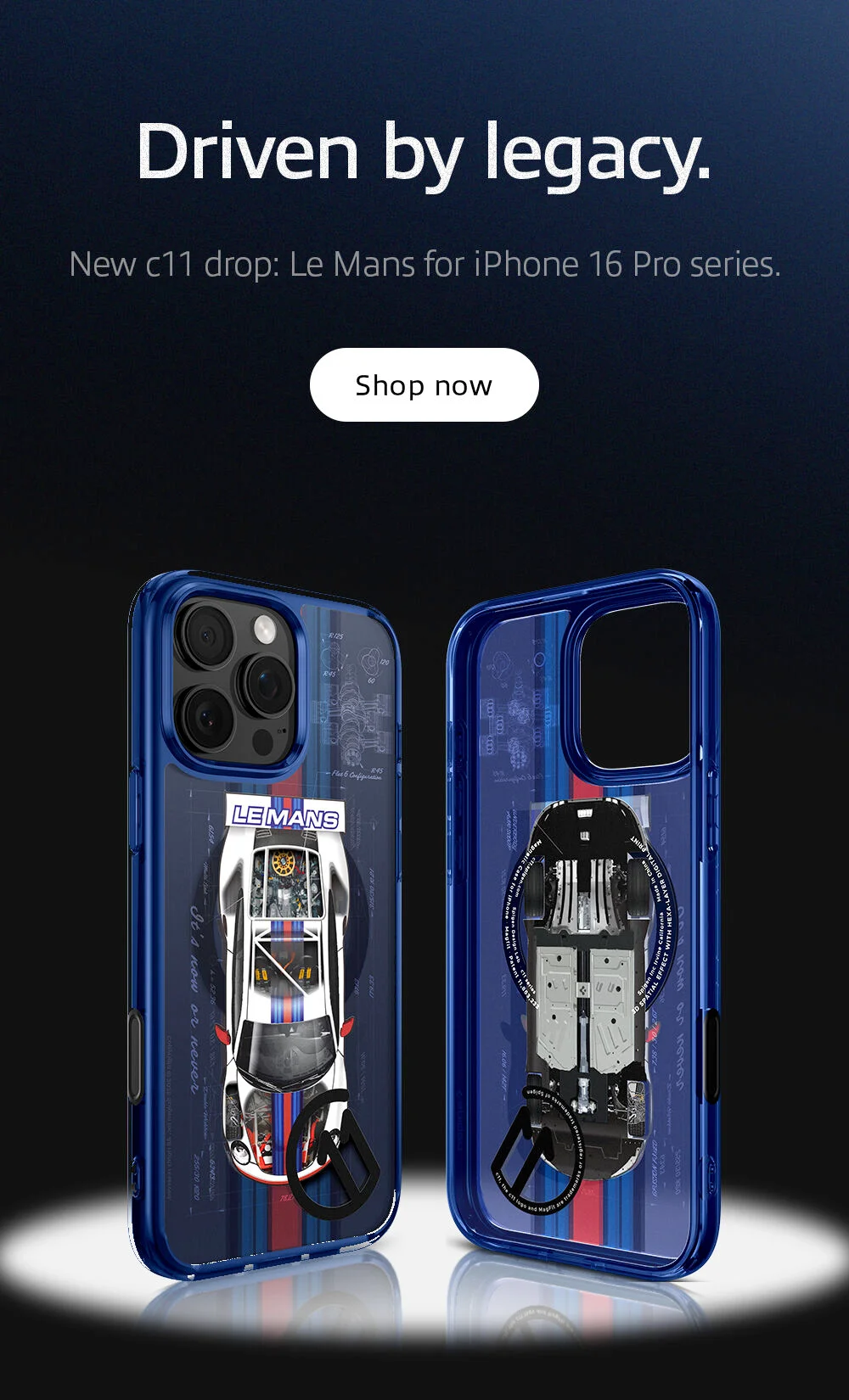 Driven by legacy. New c11 drop: Le Man. Celebrate racing heritage with iPhone 16 Pro series Le Mans. Shop now.