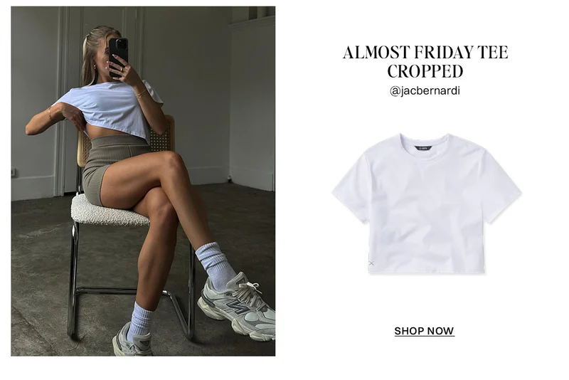 Almost Friday Tee Cropped