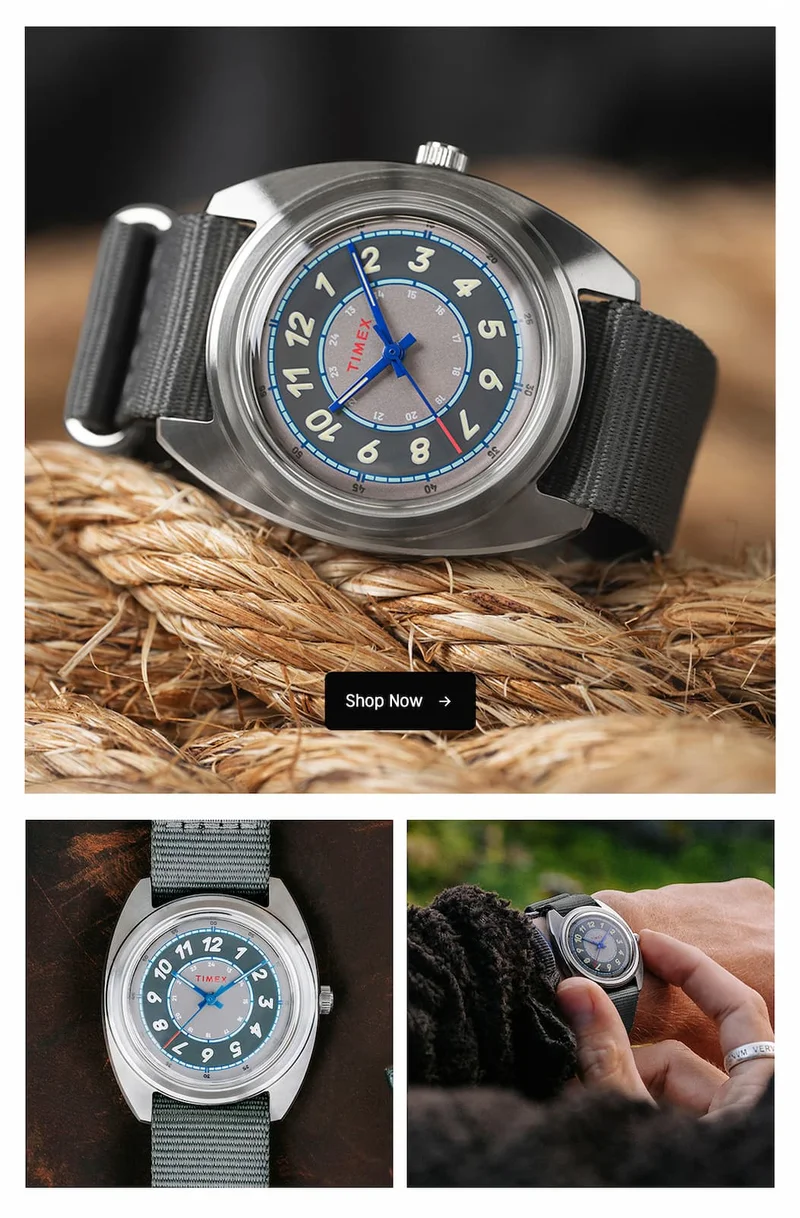 shop now - timex x worn & wound
