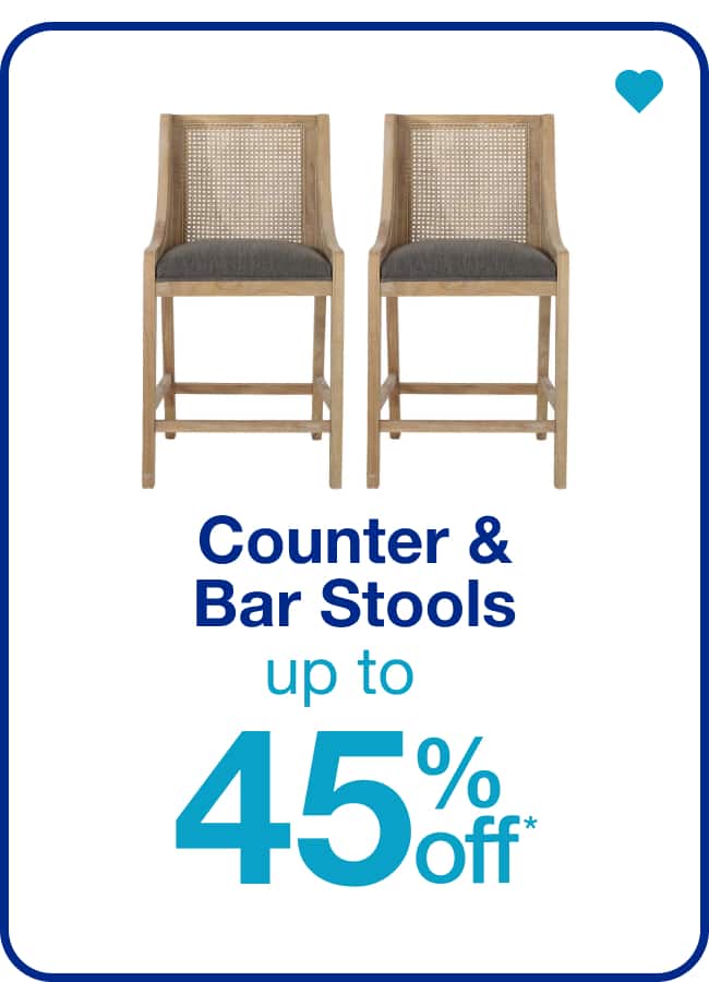 Up to 45% Off Counter & Bar Stools — Shop Now!