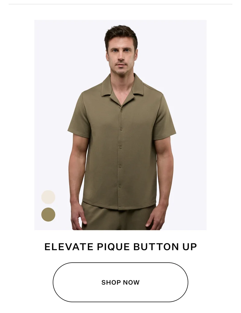 Elevate Pique Button Up