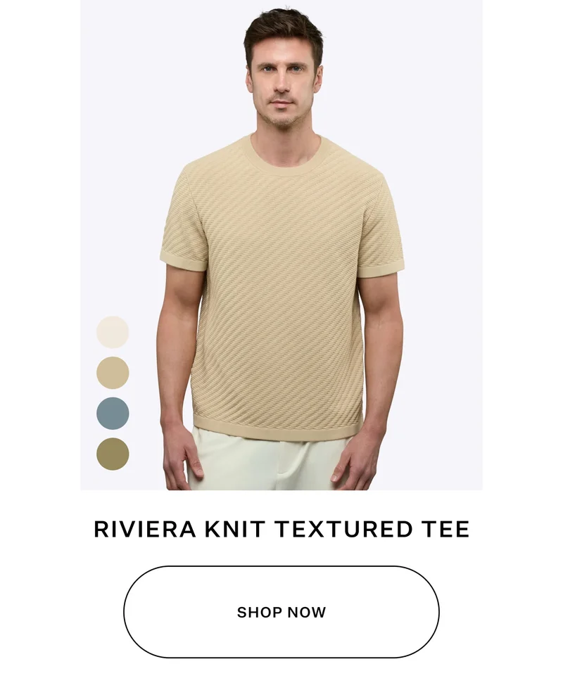 Riviera Knit Textured Tee