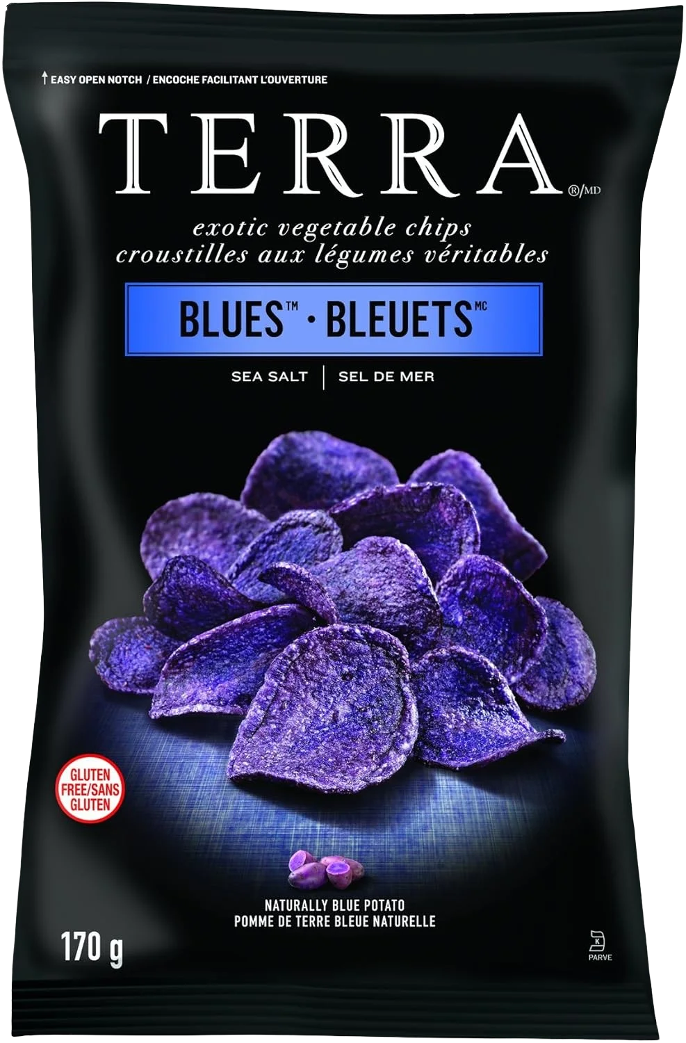 Image of Terra Exotic Vegetable Chips - Blues - Sea Salt
