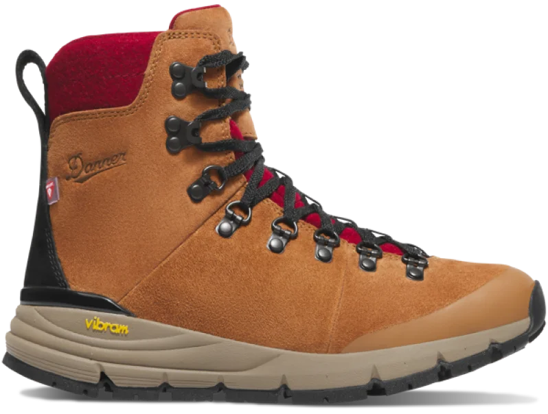 67350 - Arctic 600 Side-Zip - Brown/Red Felt 200G - Women's