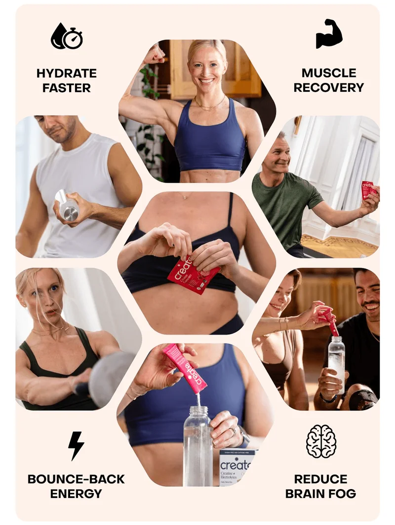 Hydrate faster. Muscle recovery. Bounce-back energy. Reduce Brain fog.